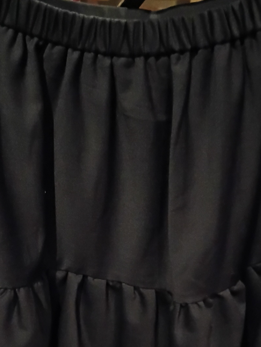 J. Crew Wool Blend Navy Women's Flared Tiered Skirt - Picture 7 of 11